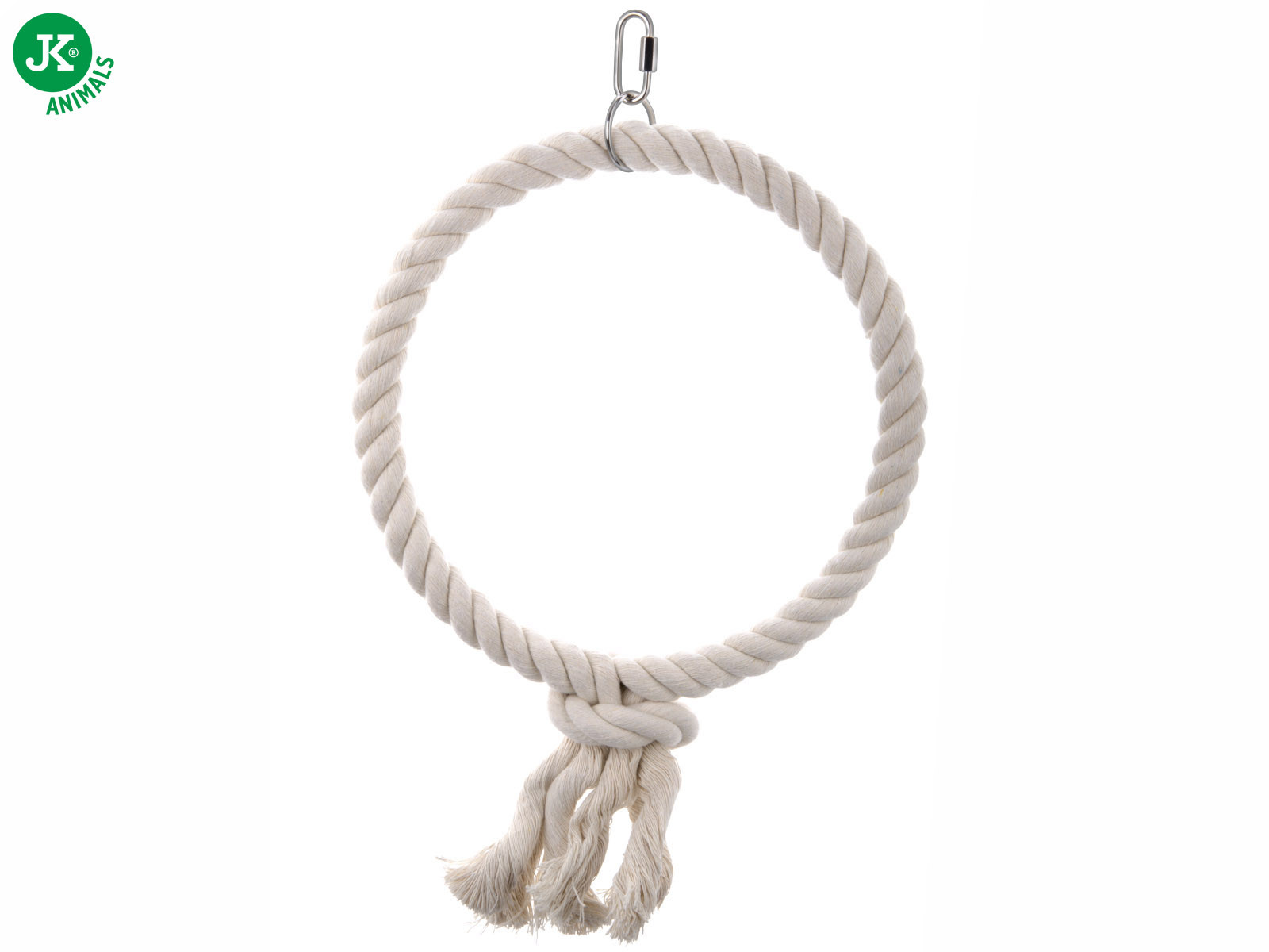 Houpačka kruh velká, provazová hračka pro ptáky