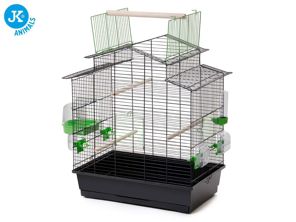 Iza černá, klec pro ptáky