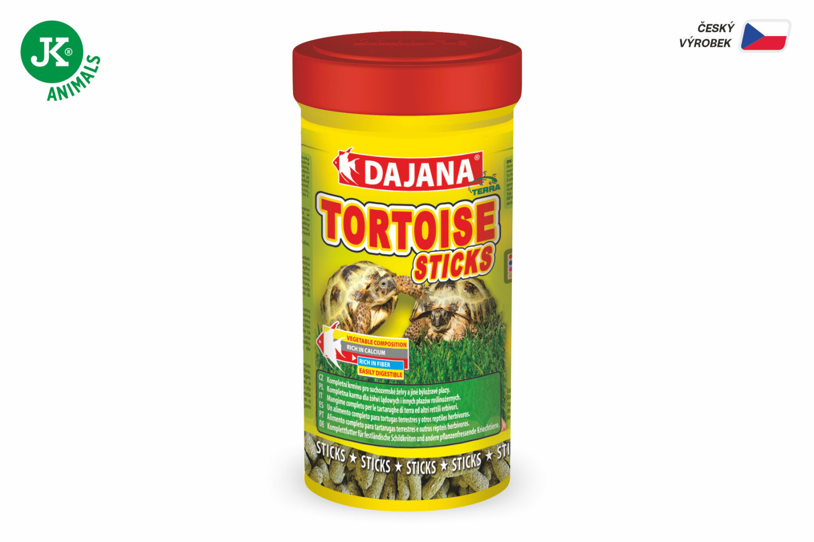 Dajana Tortoise Sticks, pelety – krmivo, 250 ml