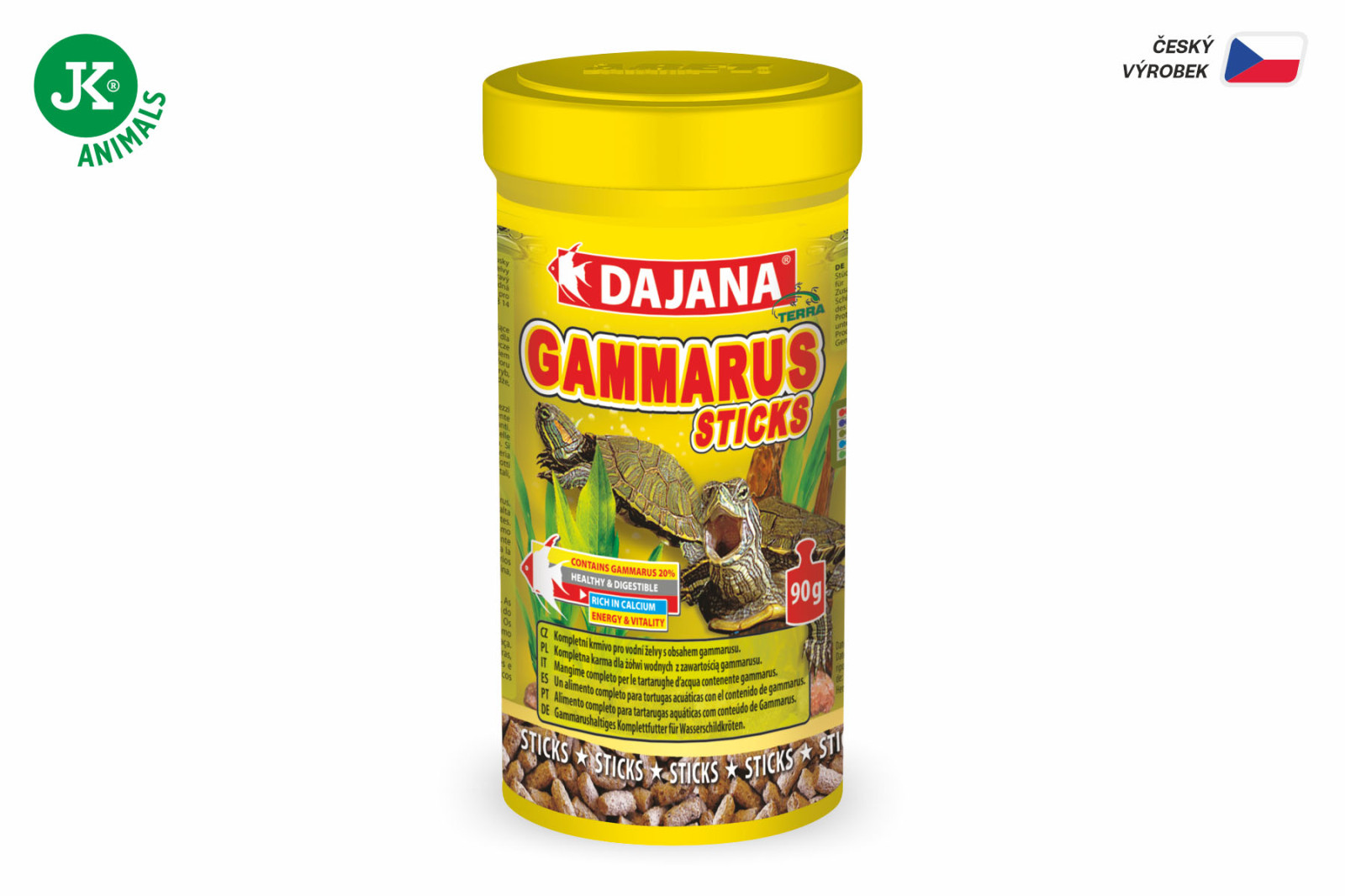 Dajana Gammarus Sticks, pelety – krmivo, 250 ml