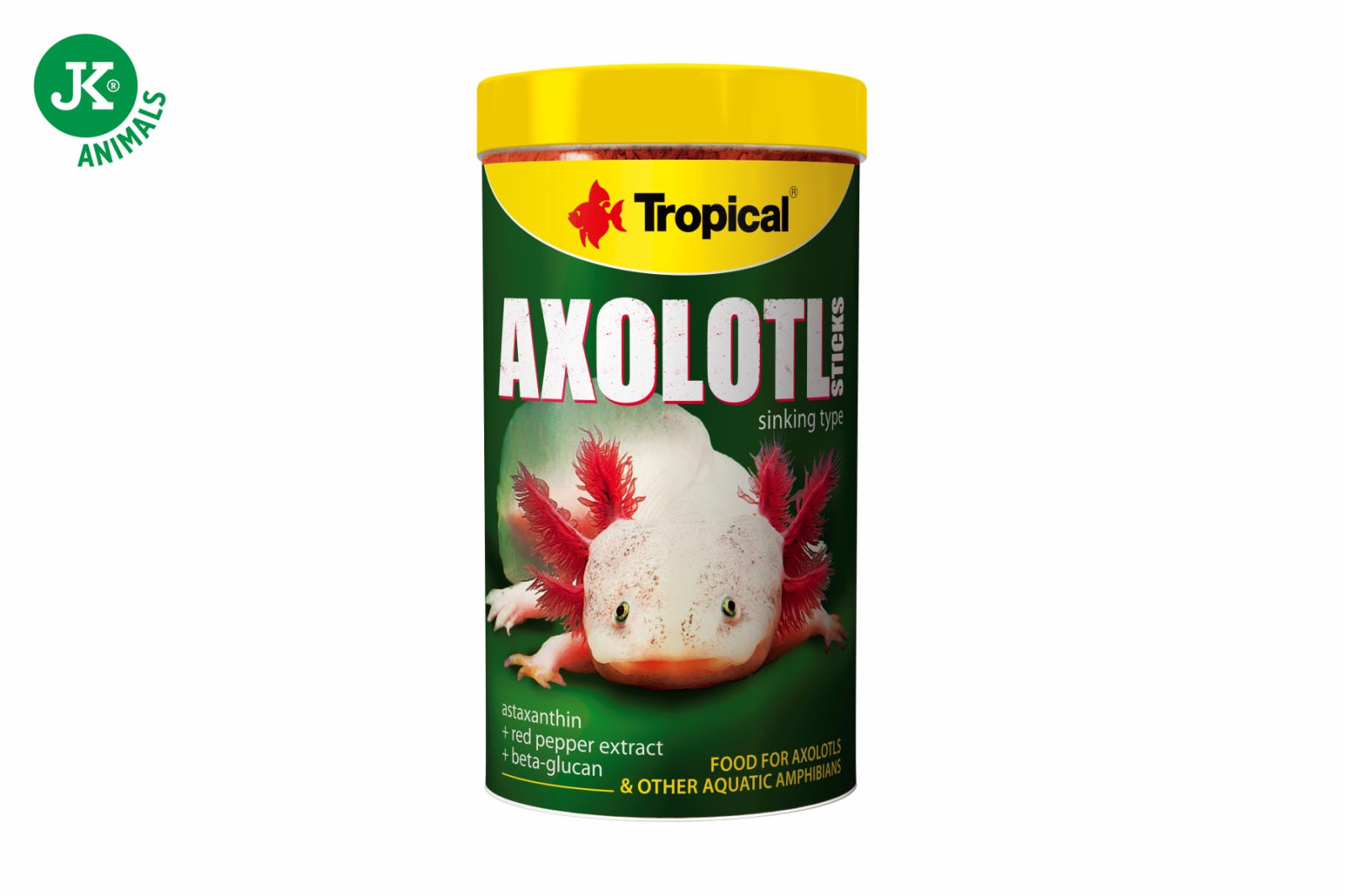 Tropical, Axolotl Sticks, 250 ml, speciální krmivo pro axolotly mexické a vodní obojživelníky