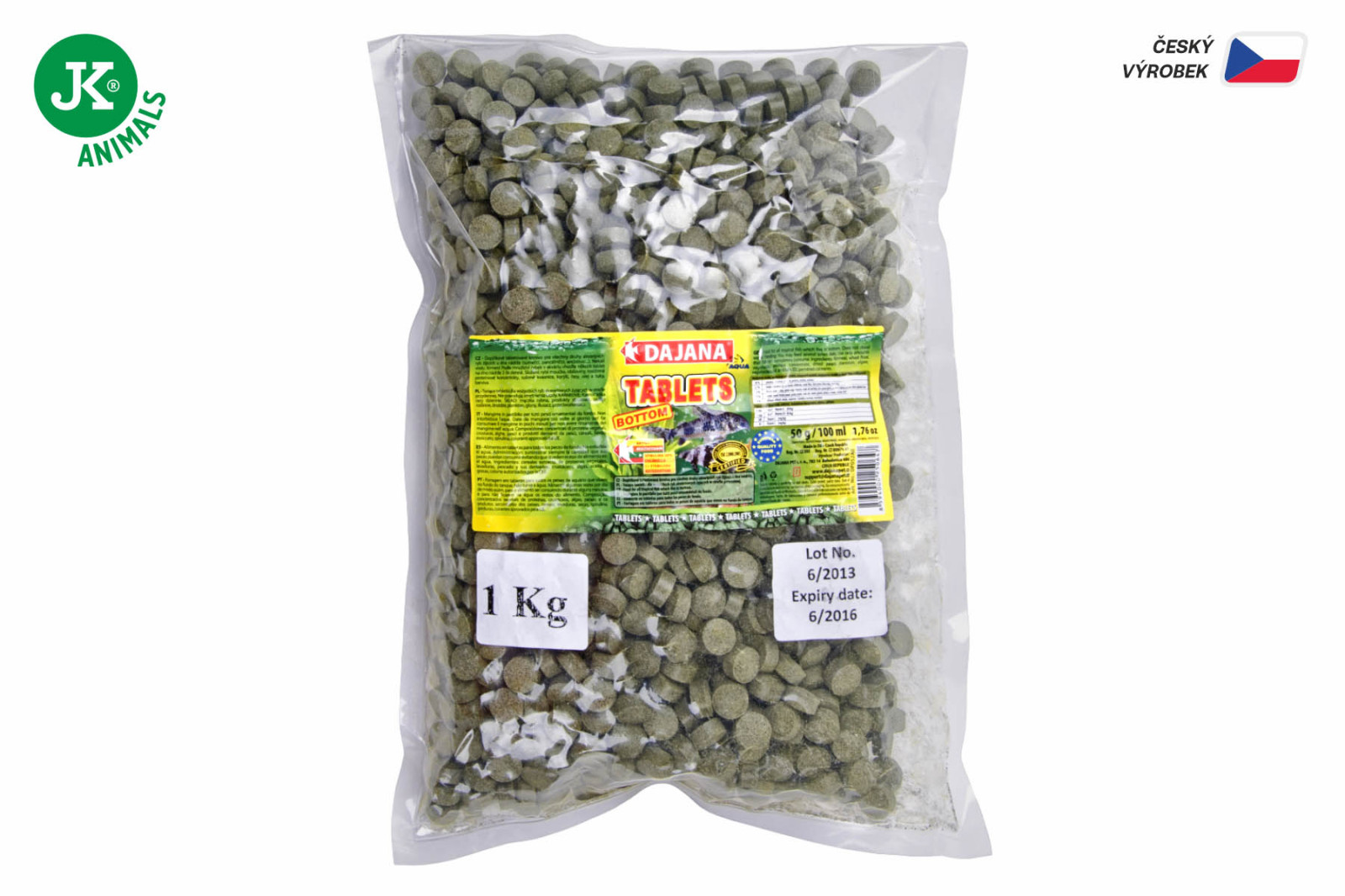 Dajana Tablets Bottom, tablety na dno akvária – krmivo, 1 kg