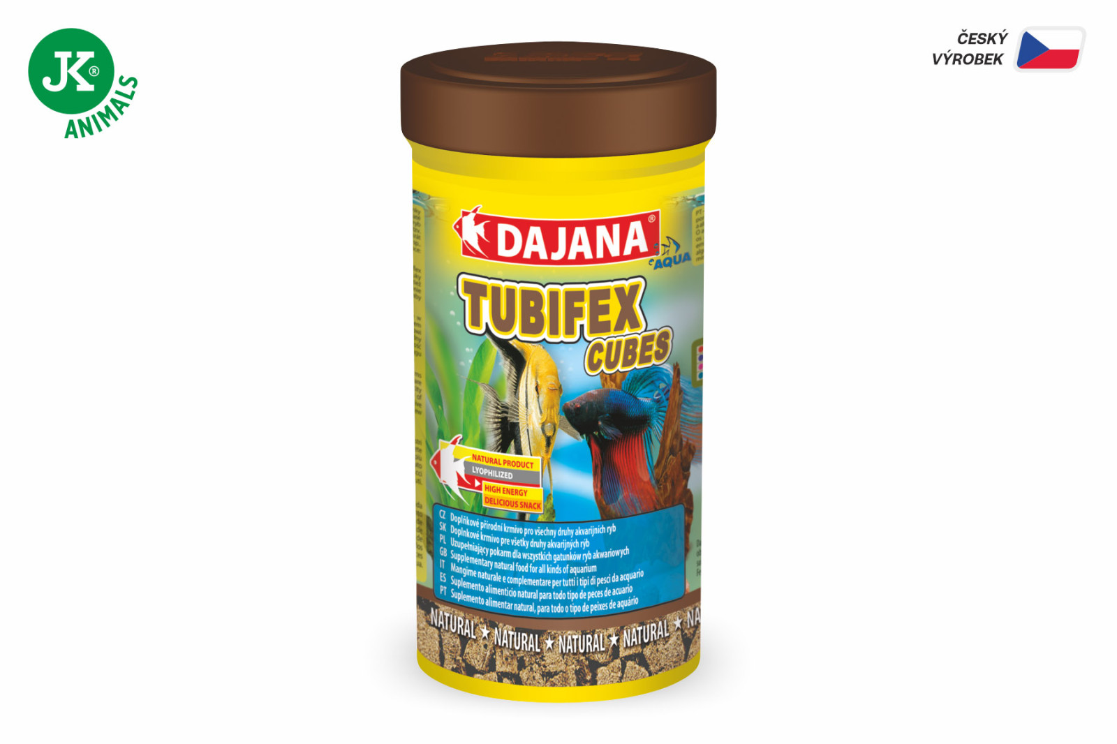 Dajana Tubifex Cubes, kostky – krmivo, 100 ml