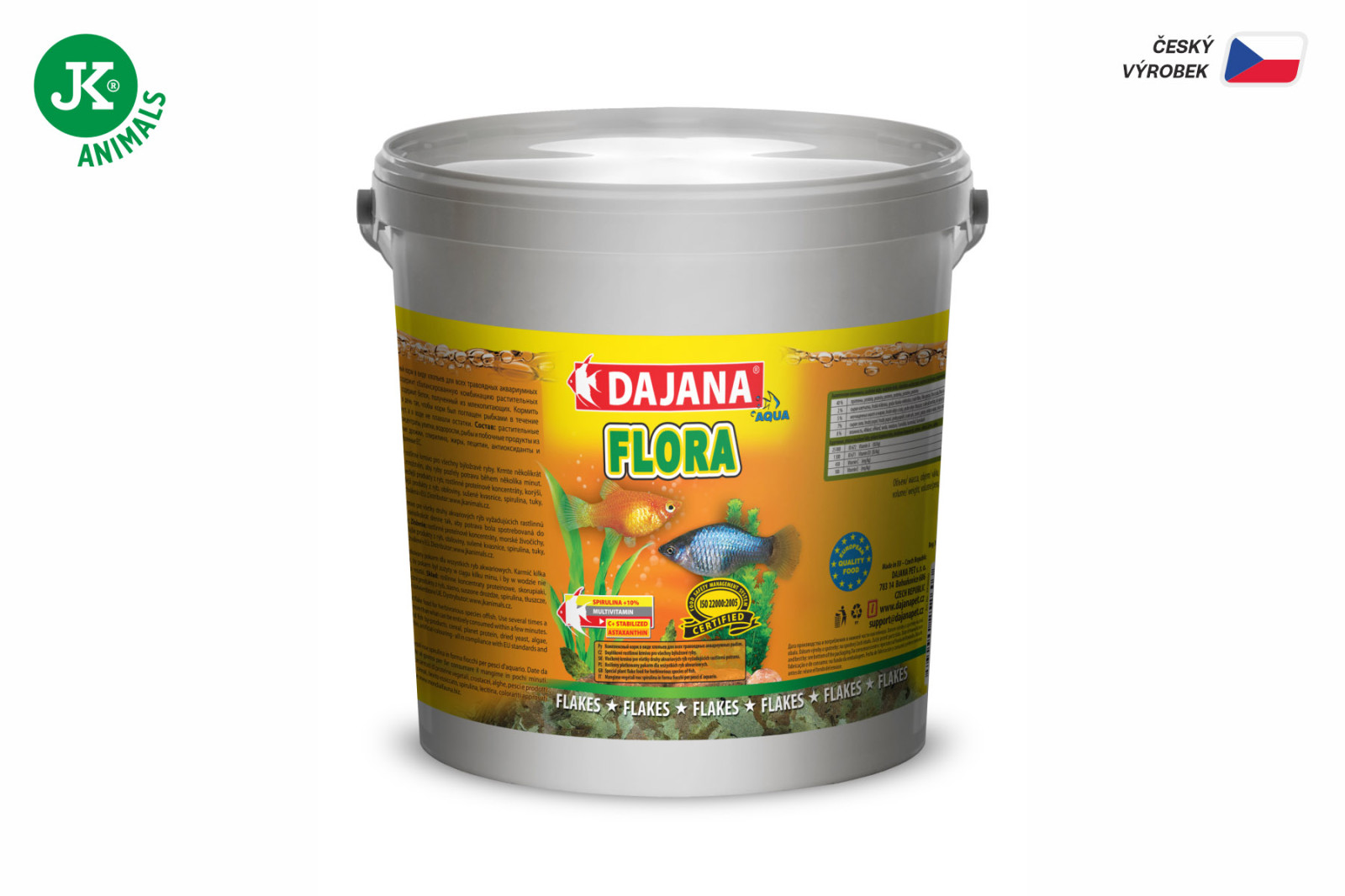  Dajana Flora Flakes, vločky – krmivo, 4 kg – velké balení pro pěstírny