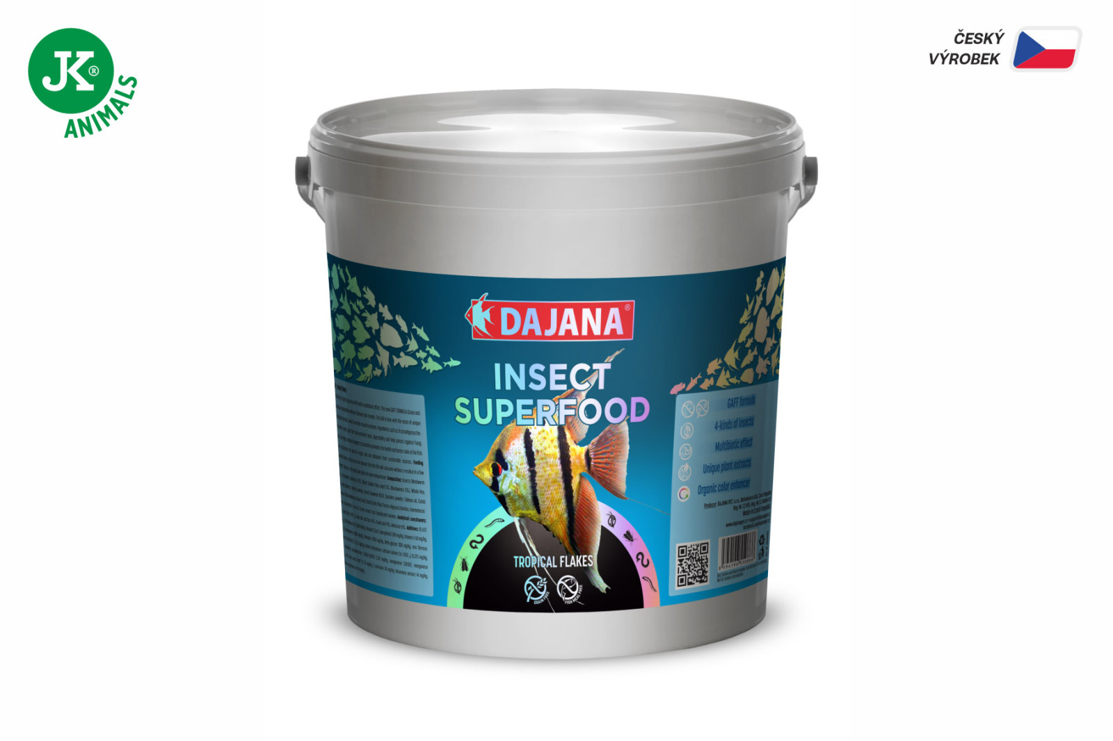 Dajana ISF Tropical Flakes, vločky – krmivo, 4 kg – velké balení pro pěstírny (insect superfood)