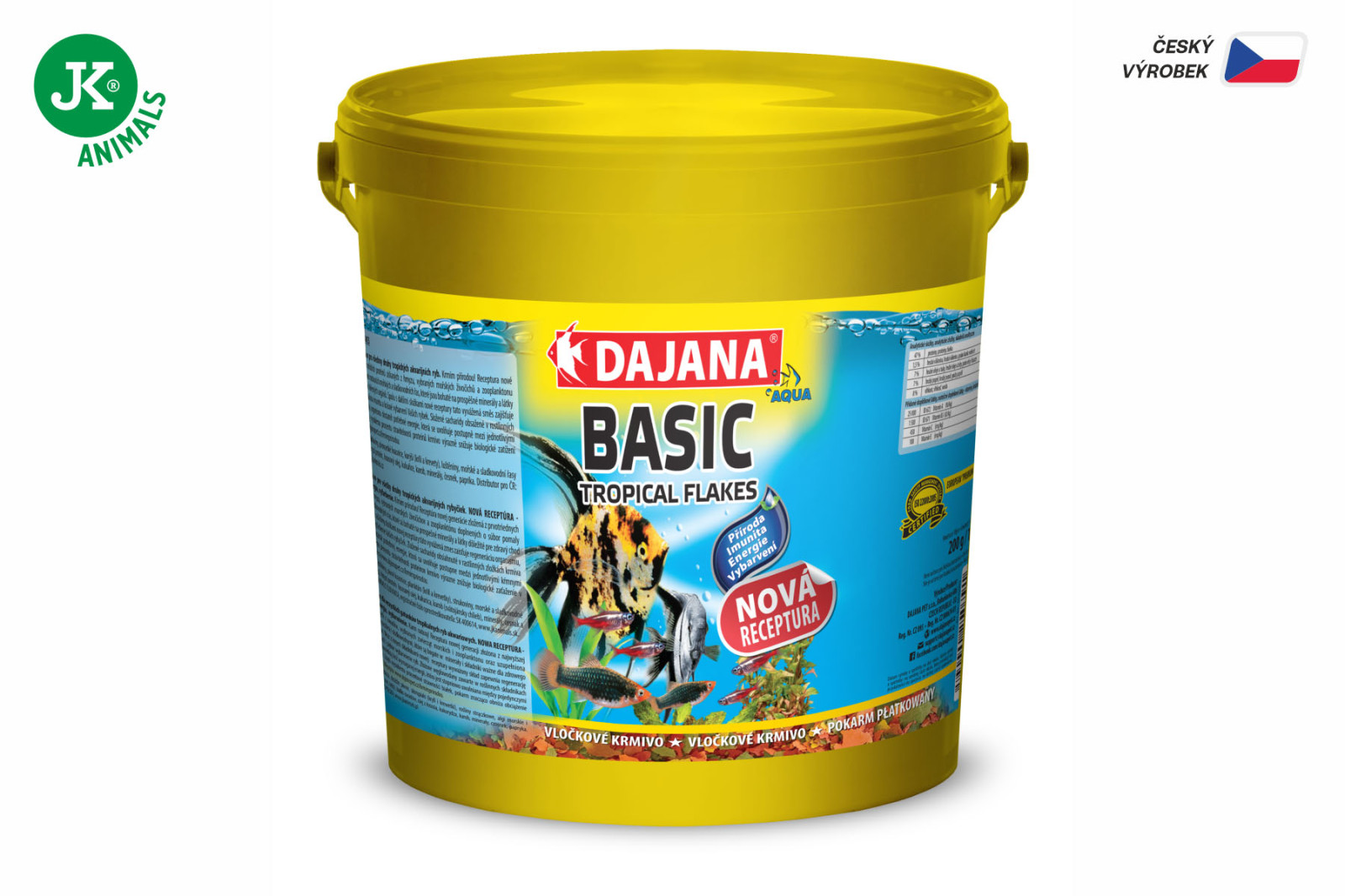 Dajana Basic Tropical Flakes, vločky – krmivo, 5 l