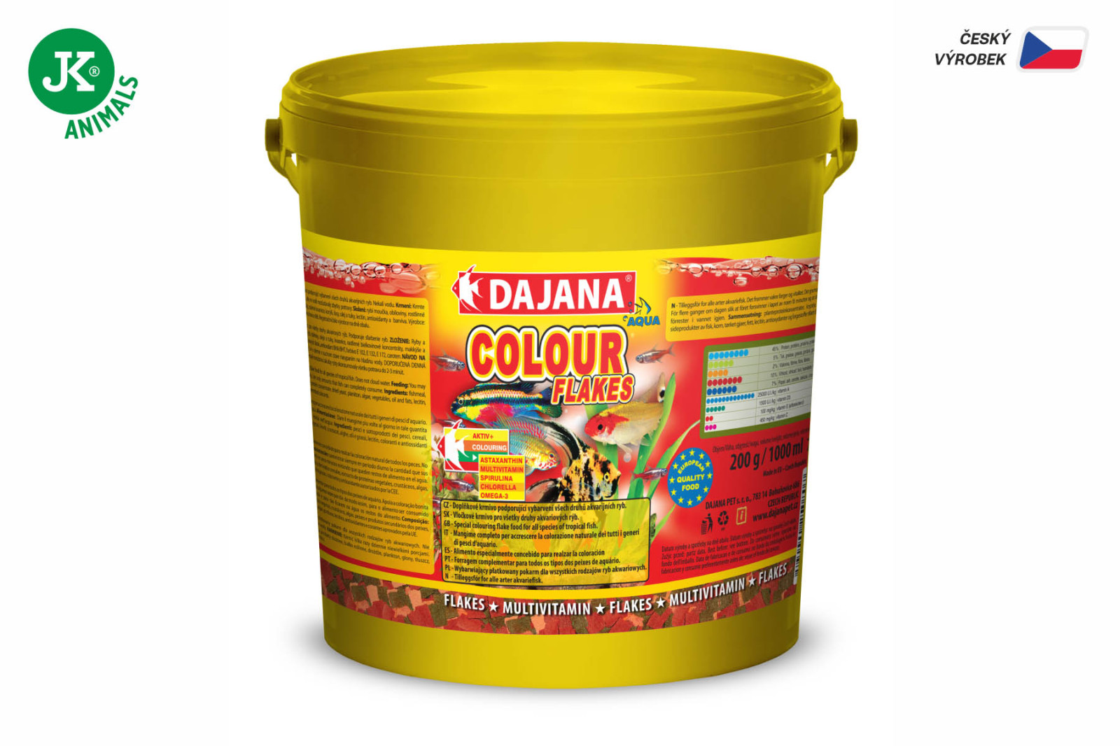 Dajana Colour Flakes, vločky – krmivo, 5 l
