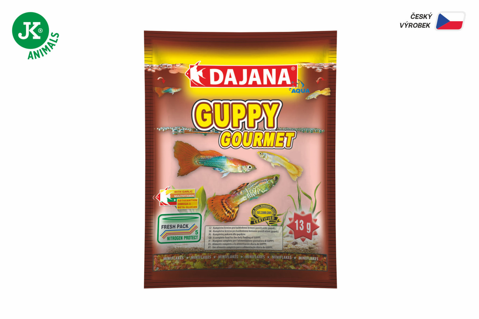 Dajana Guppy Gourmet Mini Flakes, mini vločky – krmivo, 13 g