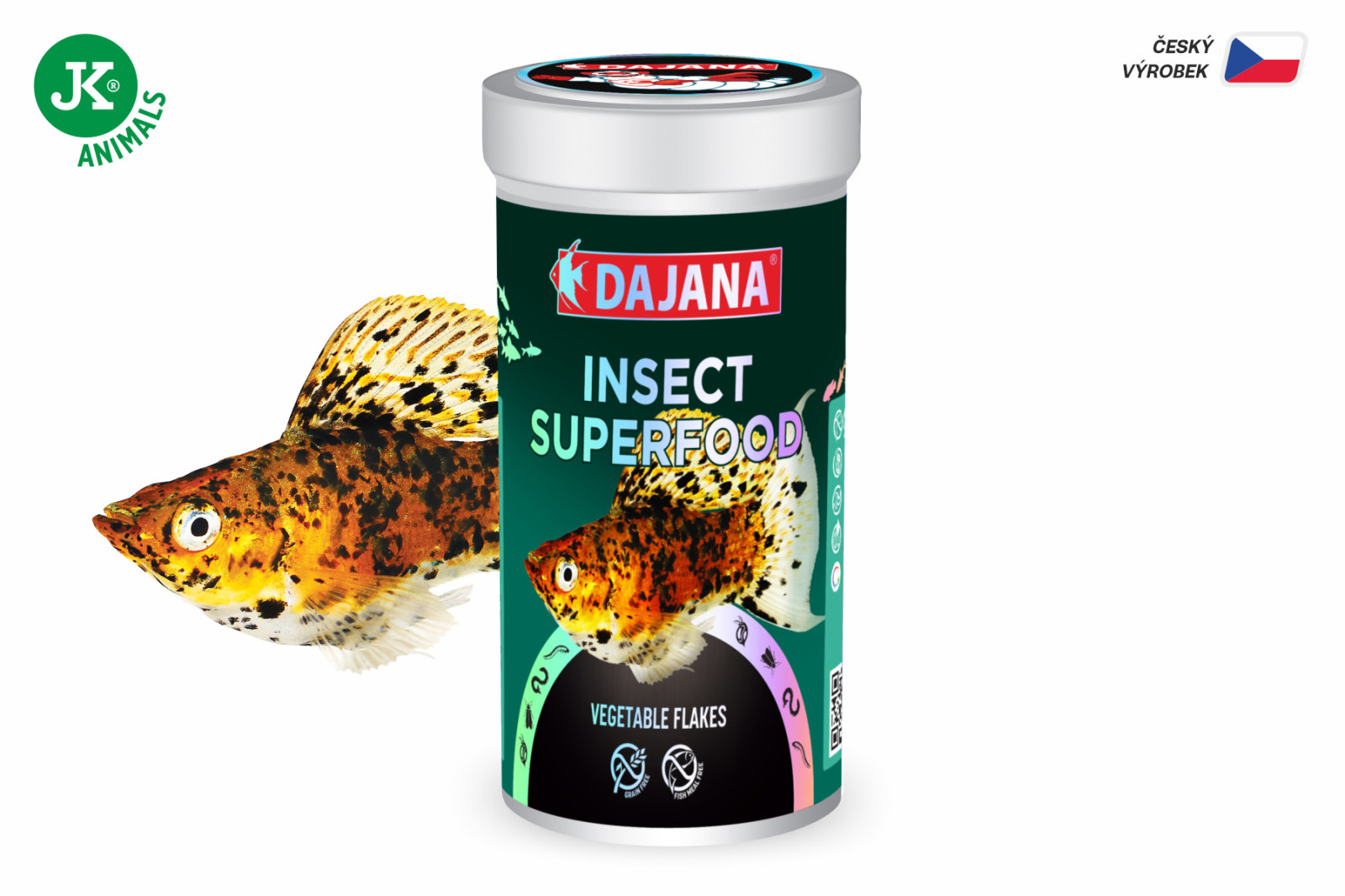 Dajana ISF Vegetable Flakes, vločky – krmivo, 250 ml (insect superfood)