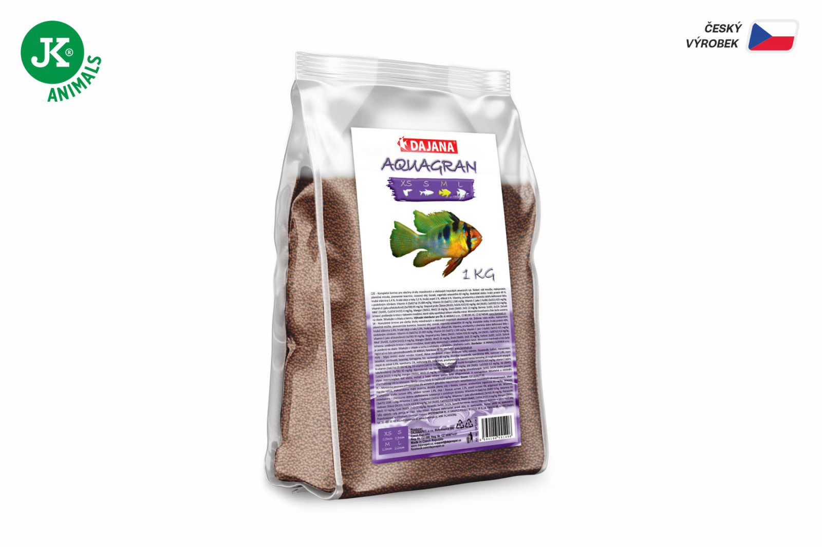 Dajana Aquagran, granule – krmivo, velikost M, 1 kg