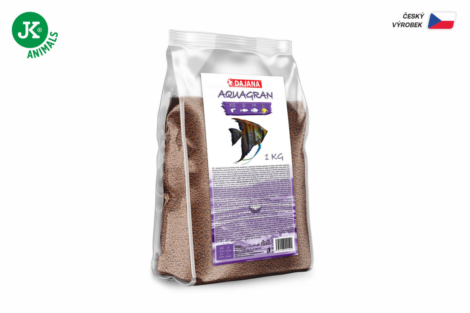 Dajana Aquagran, granule – krmivo, velikost L, 1 kg