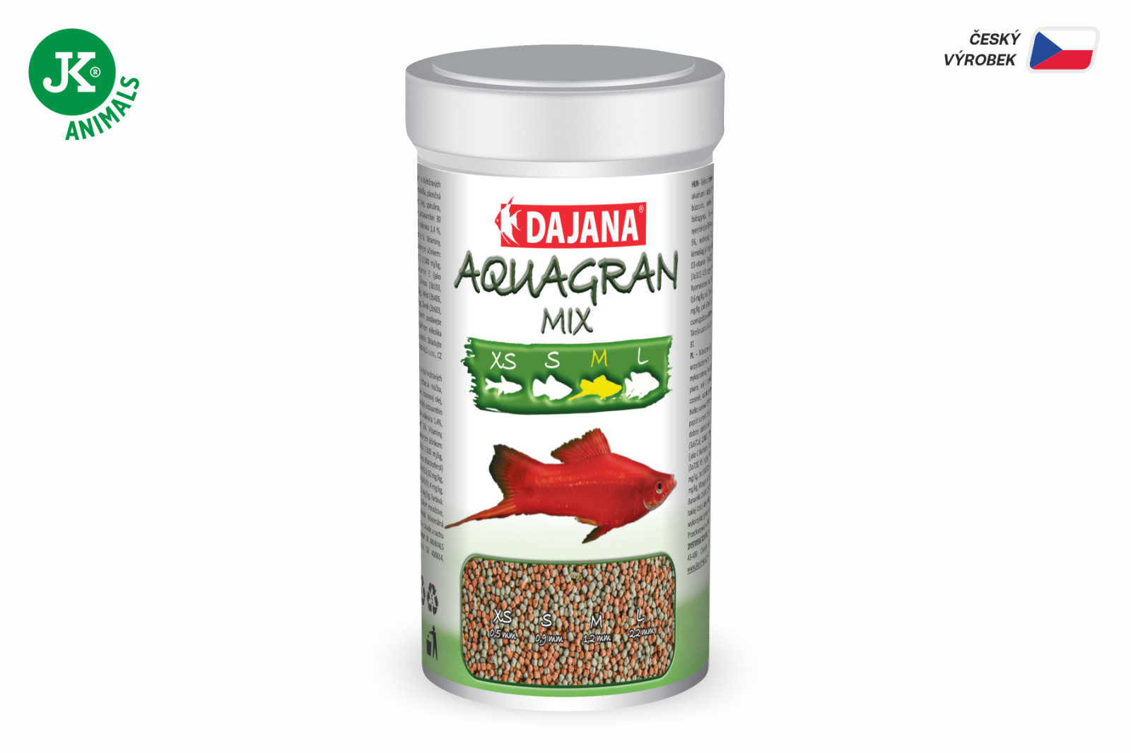 Dajana Aquagran Mix, granule – krmivo, velikost M, 100 ml